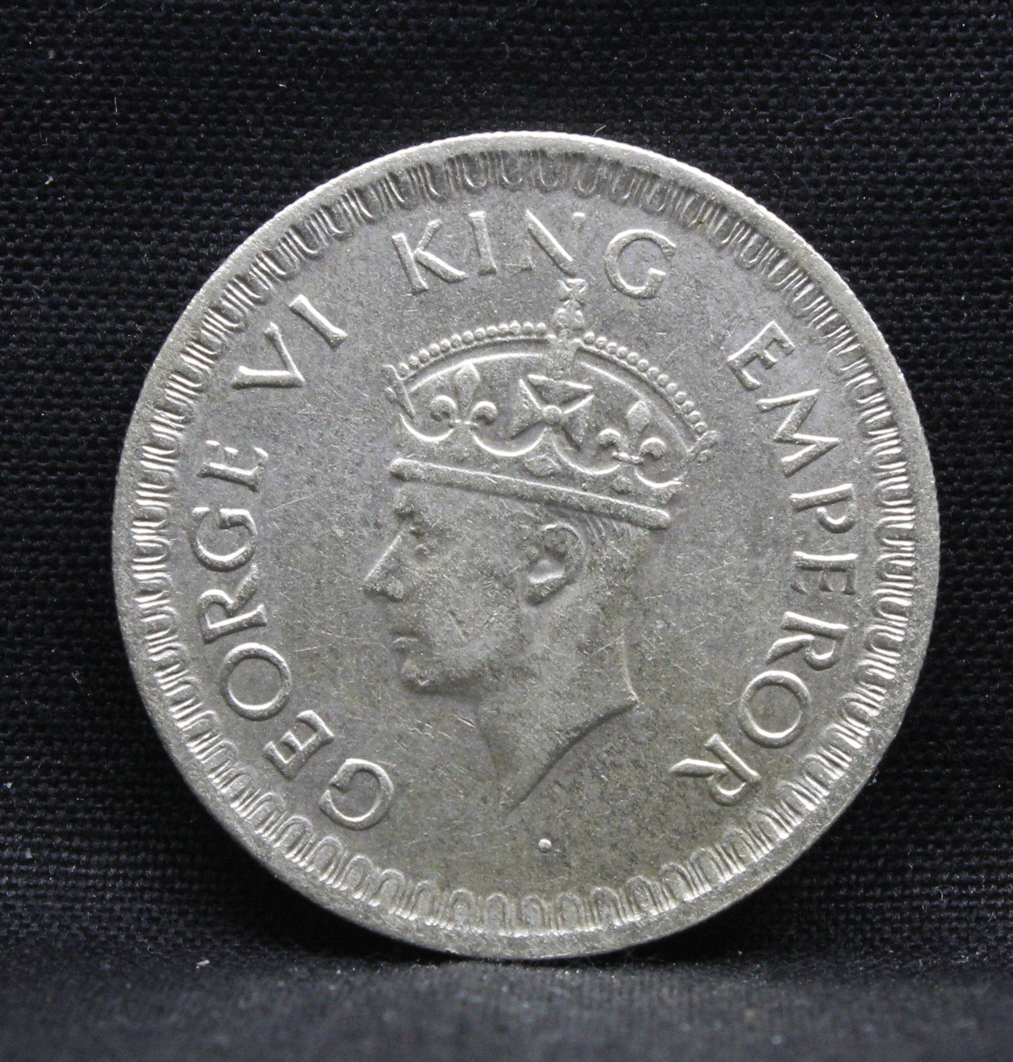 Half Rupee 1944 George VI Silver coins