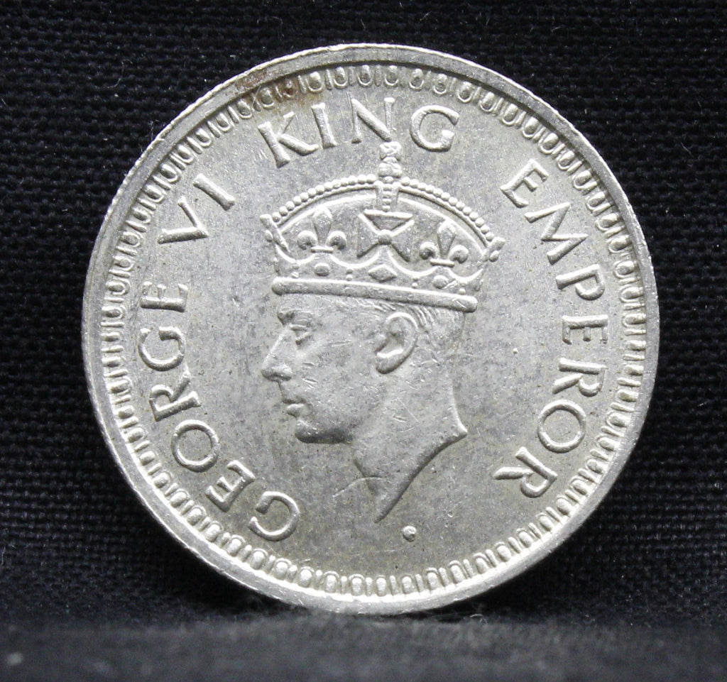 Quarter Rupee 1944 George VI Silver coins