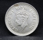 Quarter Rupee 1944 George VI Silver coins