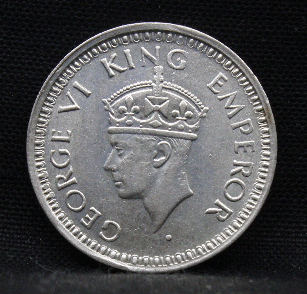 Quarter Rupee 1944 George VI Silver coins