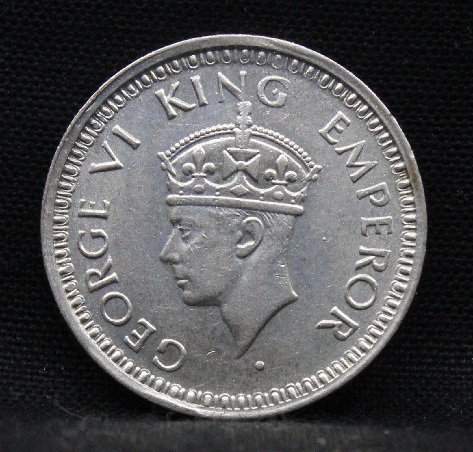 Quarter Rupee 1944 George VI Silver coins