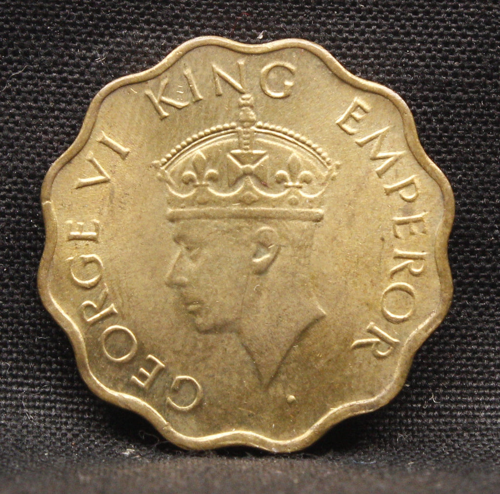 1 Anna 1944 George VI Copper-Nickel coins