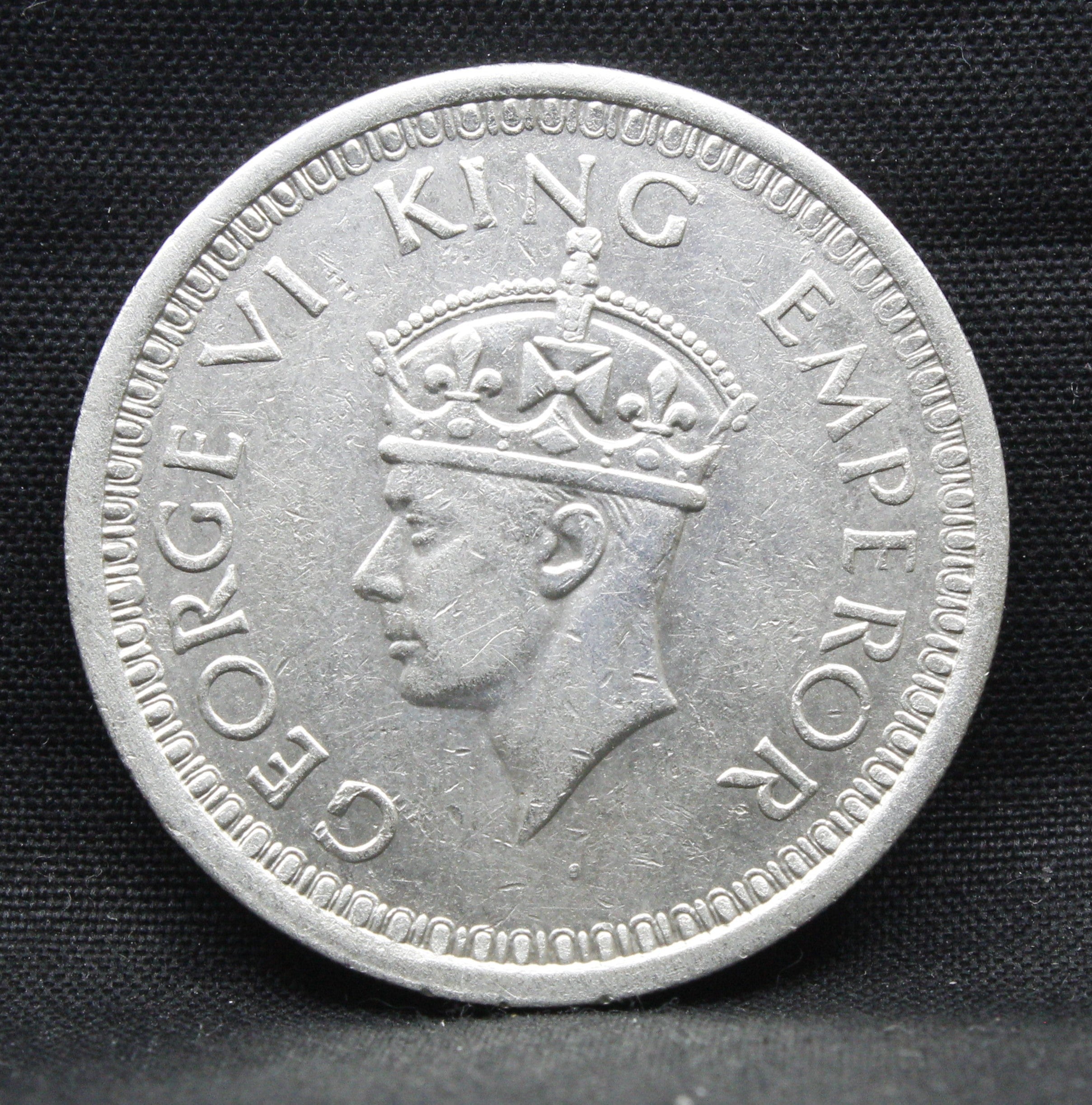 One Rupee 1944 George VI Silver coins