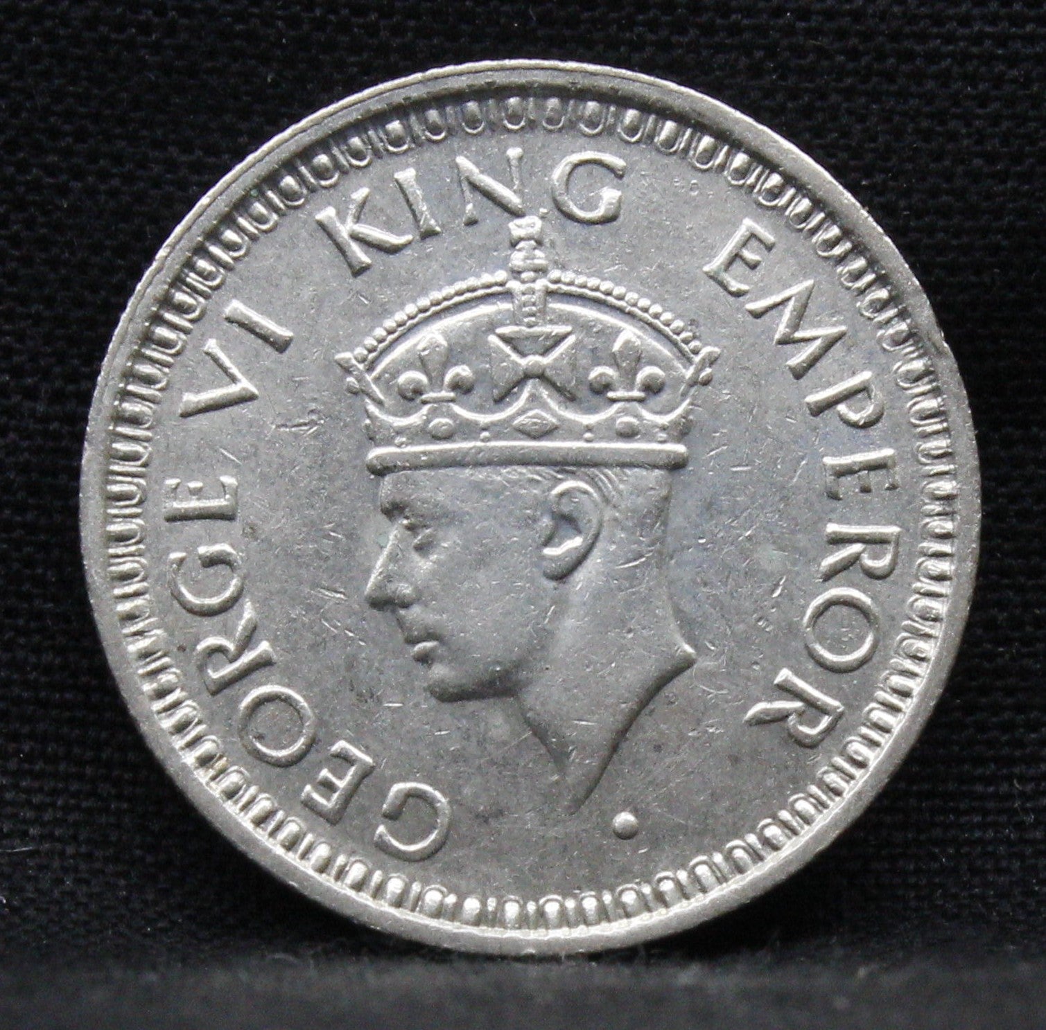 Quarter Rupee 1944 George VI Silver coins
