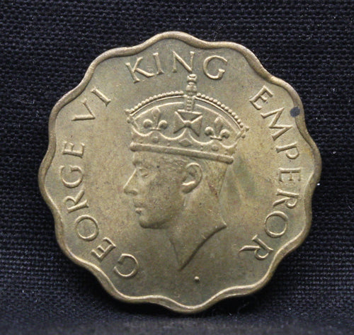 1 Anna 1944 George VI Copper-Nickel coins