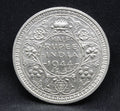 Half Rupee 1944 George VI Silver coins