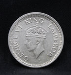Quarter Rupee 1944 George VI Silver coins