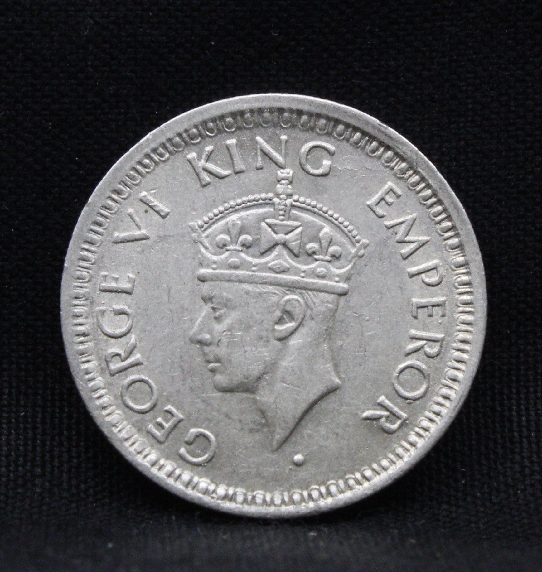 Quarter Rupee 1944 George VI Silver coins