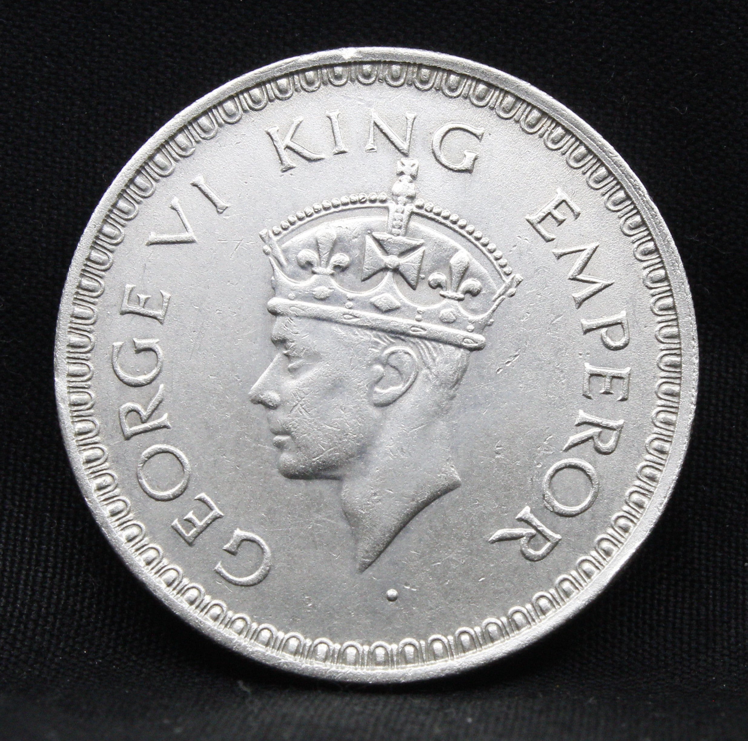 One Rupee 1944 George VI Silver coins
