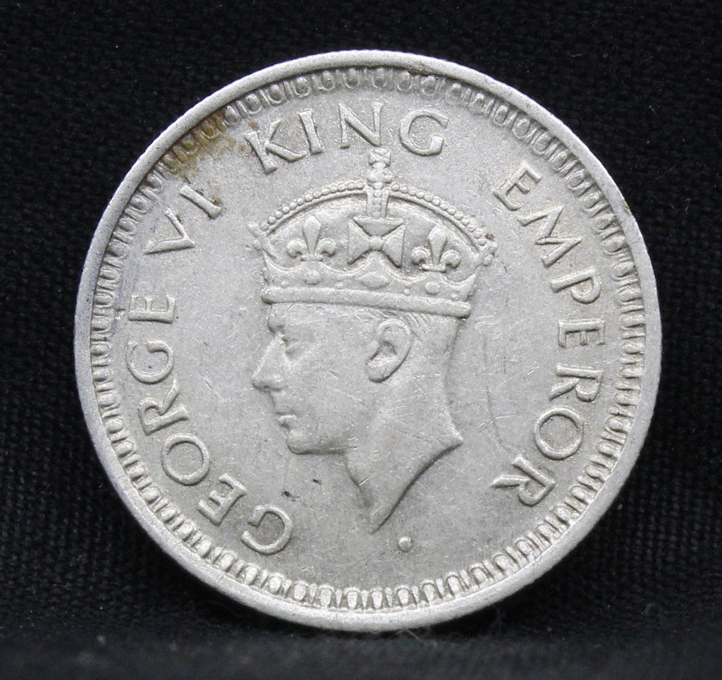 Quarter Rupee 1944 George VI Silver coins