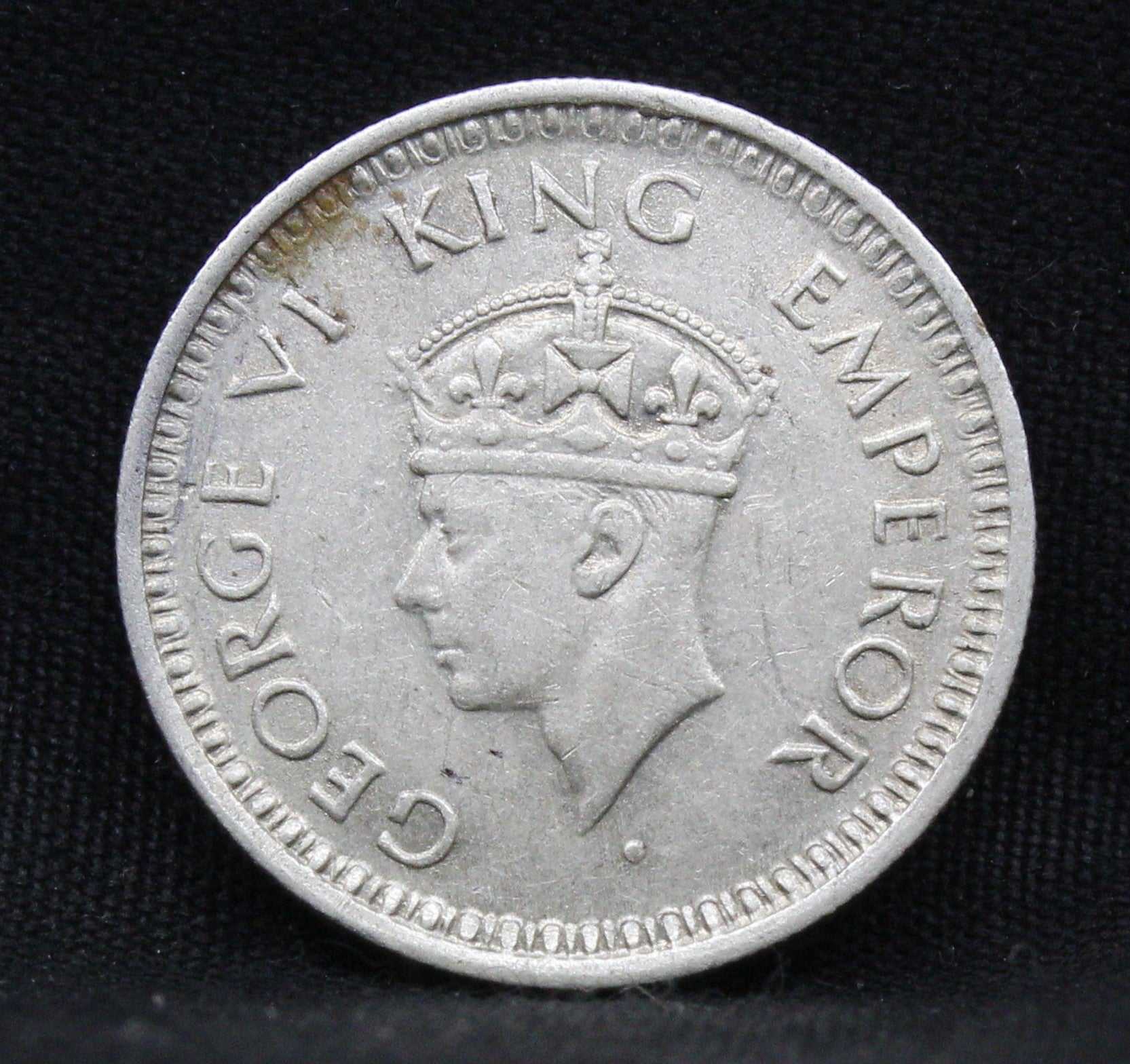 Quarter Rupee 1944 George VI Silver coins
