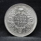Quarter Rupee 1944 George VI Silver coins