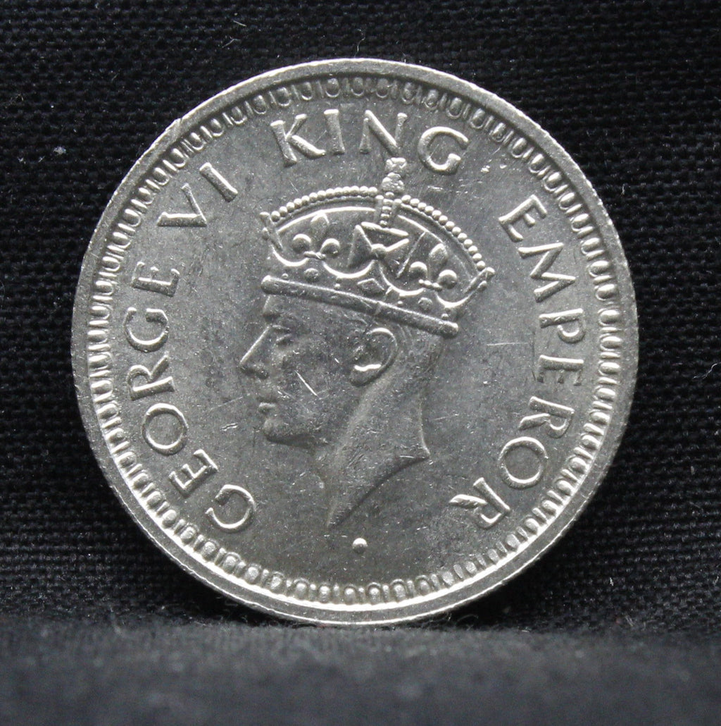 Quarter Rupee 1944 George VI Silver coins