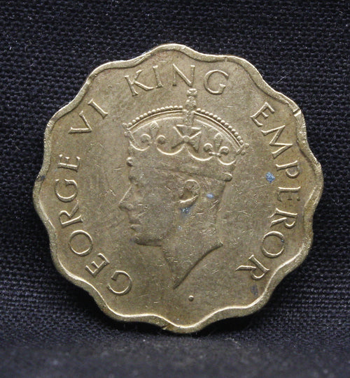 1 Anna 1944 George VI Copper-Nickel coins