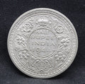 Half Rupee 1944 George VI Silver coins