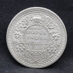 Half Rupee 1944 George VI Silver coins