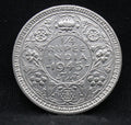 Quarter Rupee 1945 George VI Silver coins