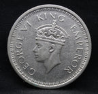 One Rupee 1945 George VI Silver coins