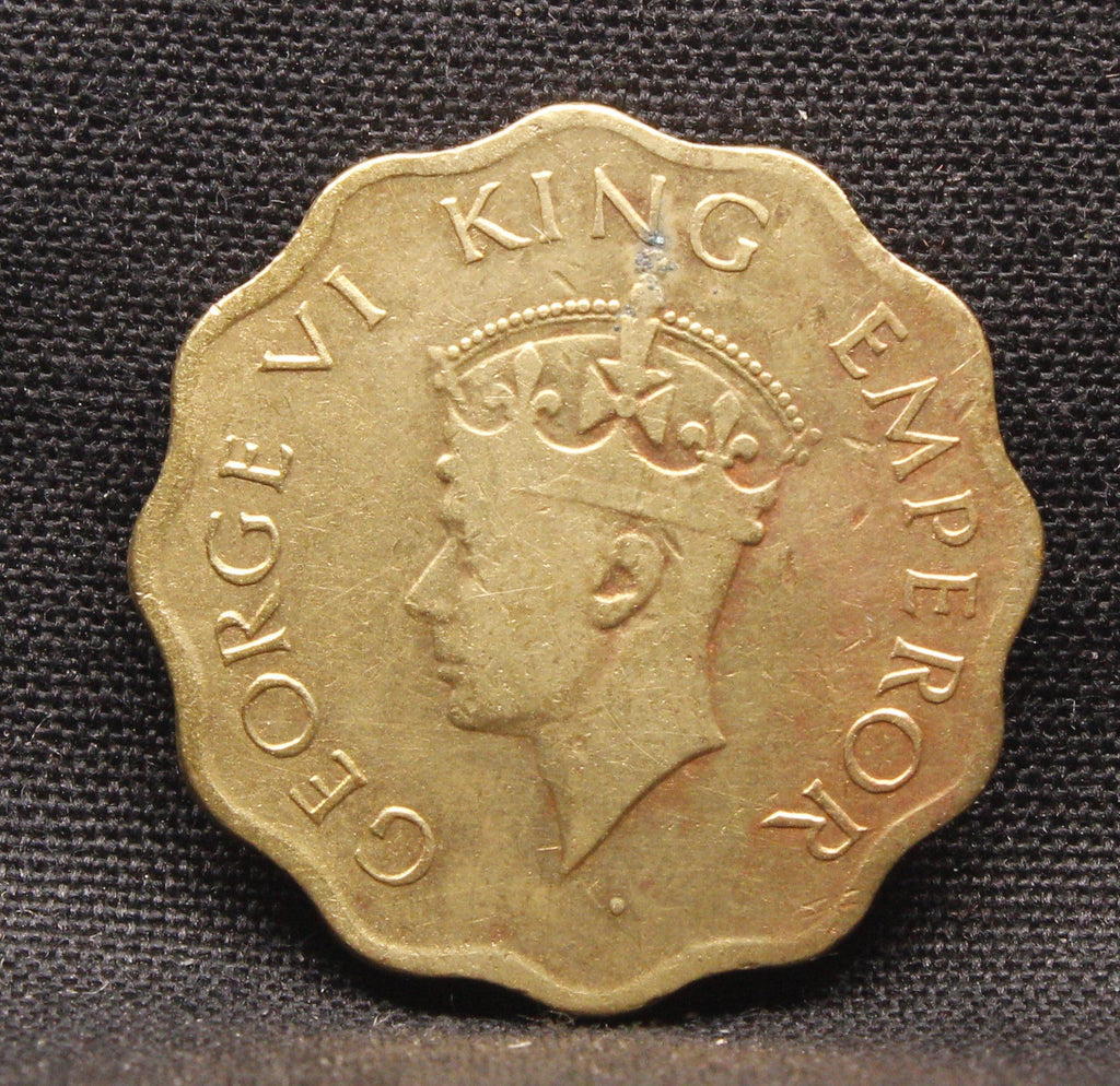 1 Anna 1945 George VI Copper-Nickel coins