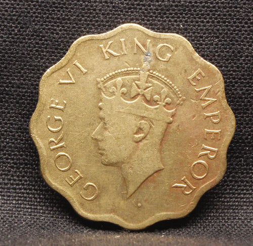 1 Anna 1945 George VI Copper-Nickel coins