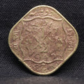 Half Anna 1945 George VI Nickel-Brass coins