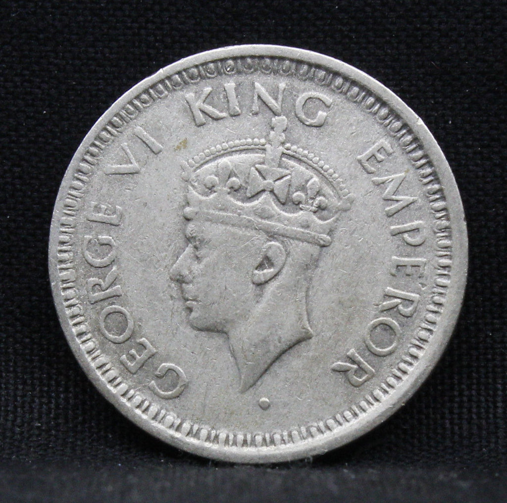 Quarter Rupee 1945 George VI Silver coins
