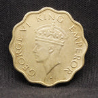 1 Anna 1945 George VI Copper-Nickel coins