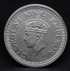 One Rupee 1945 George VI Silver coins