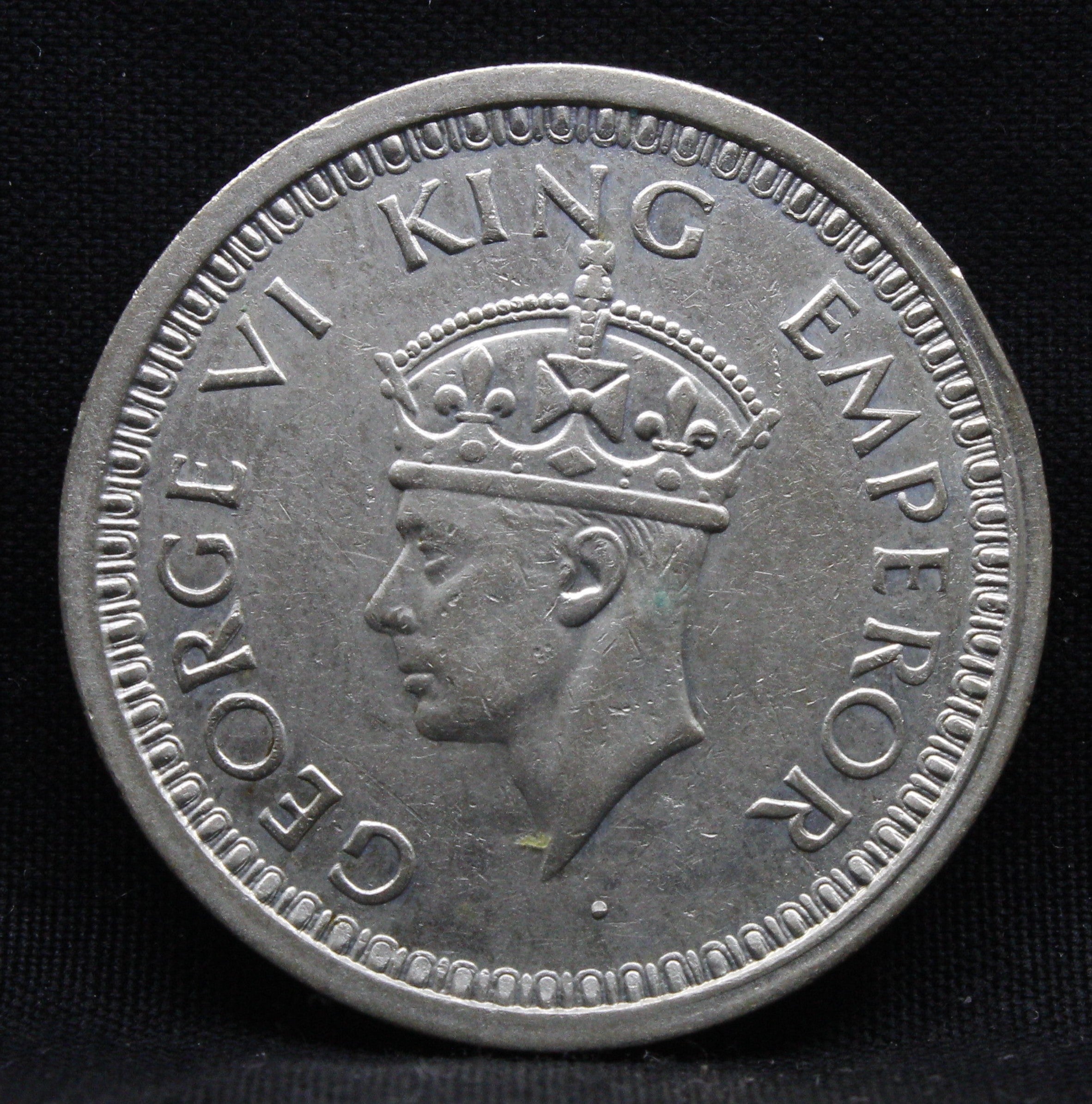 One Rupee 1945 George VI Silver coins