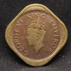 Half Anna 1945 George VI Nickel-Brass coins
