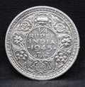 Quarter Rupee 1945 George VI Silver coins