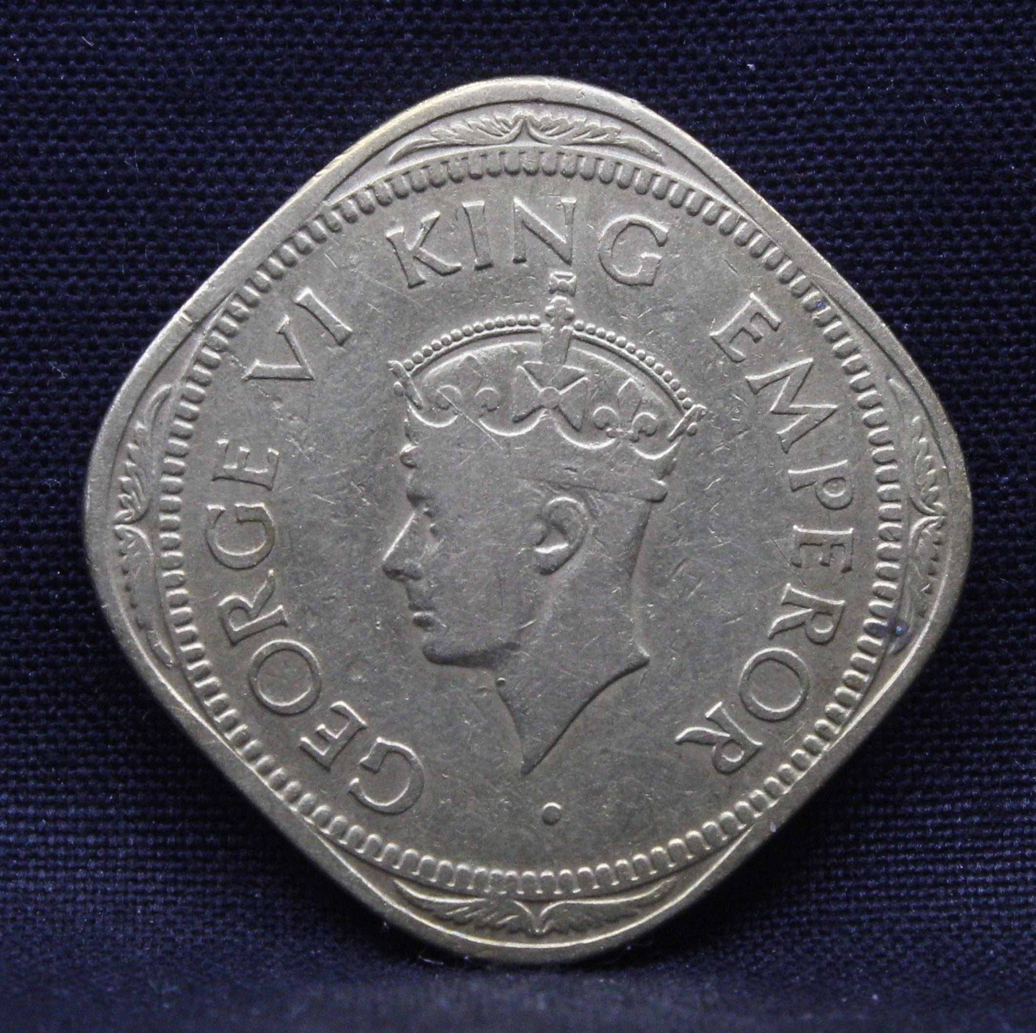 2 Annas 1945 George VI Copper-Nickel coins