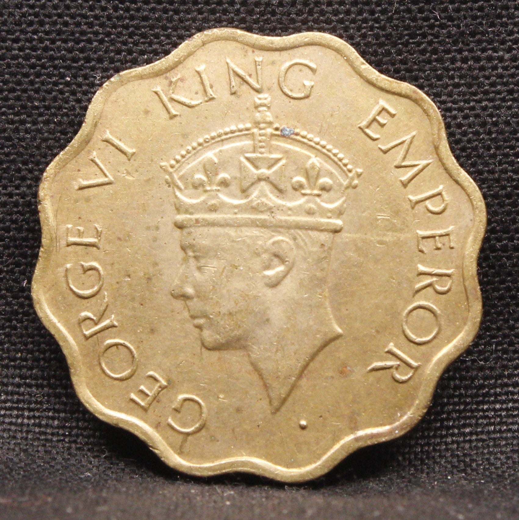 1 Anna 1945 George VI Copper-Nickel coins