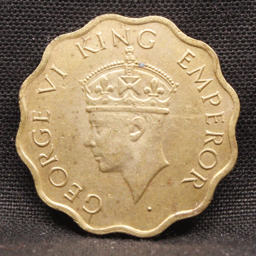 1 Anna 1945 George VI Copper-Nickel coins