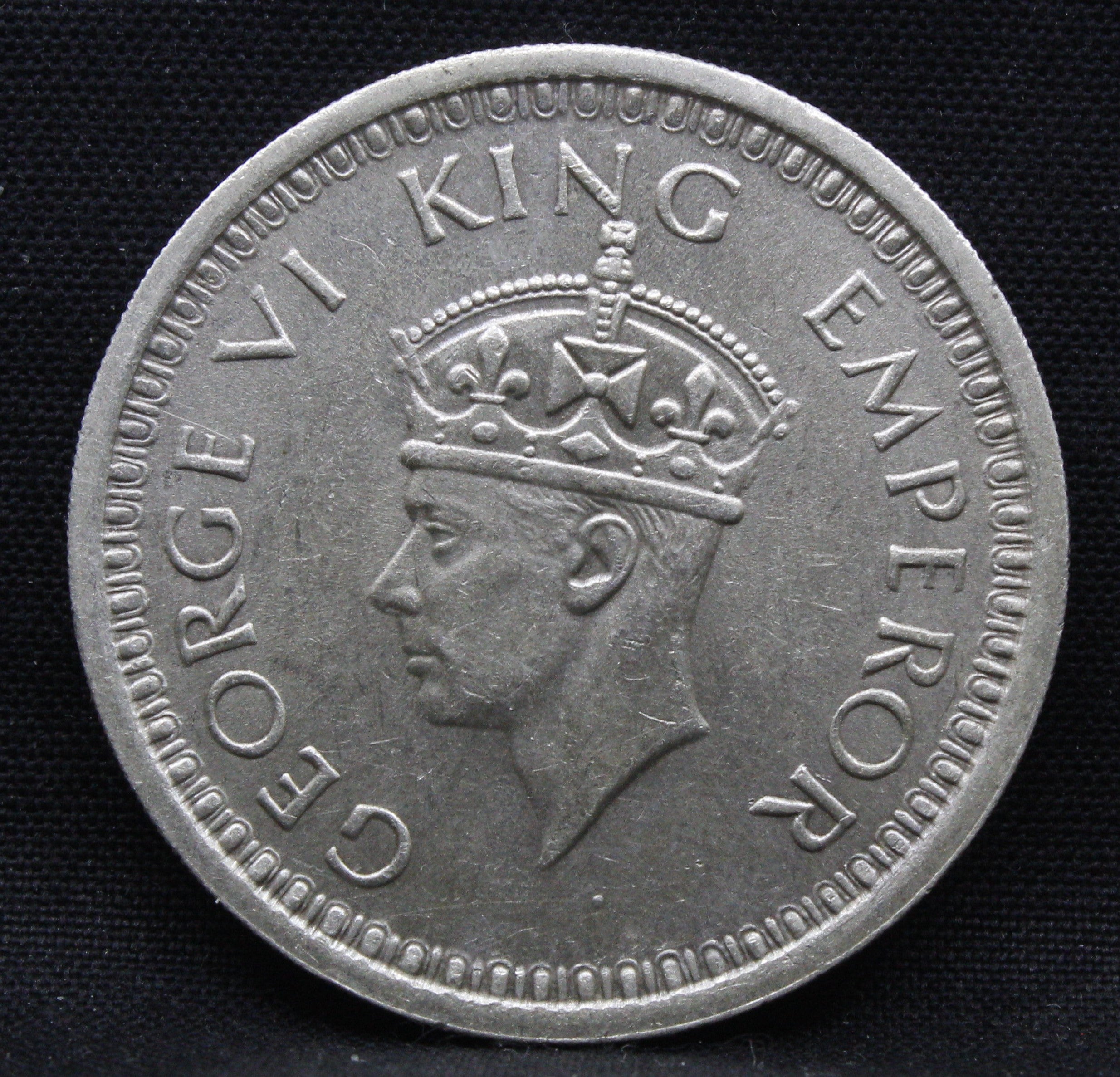 One Rupee 1945 George VI Silver coins