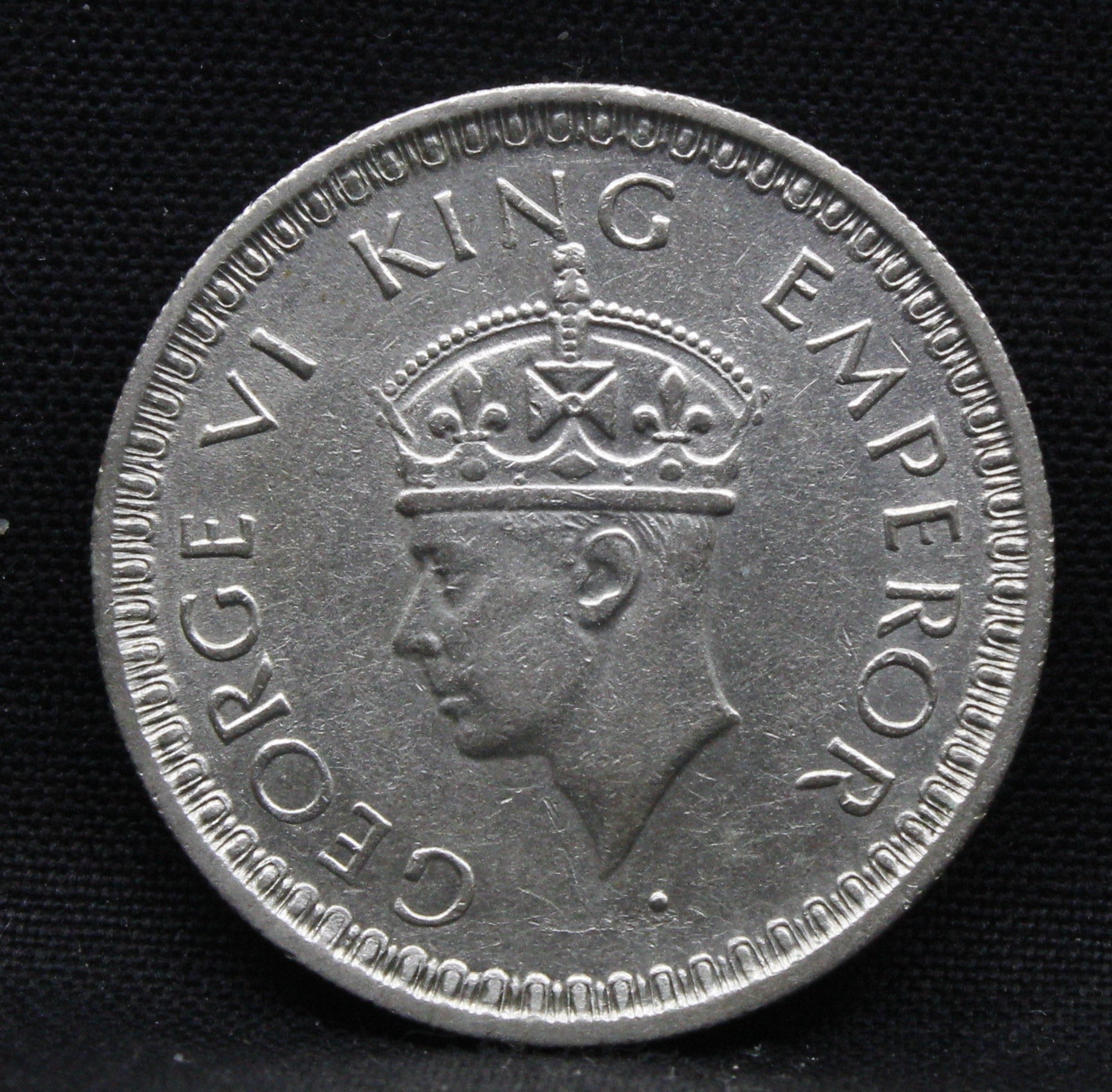 Half Rupee 1945 George VI Silver coins