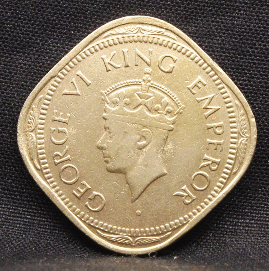 2 Annas 1945 George VI Copper-Nickel coins