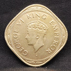 2 Annas 1945 George VI Copper-Nickel coins