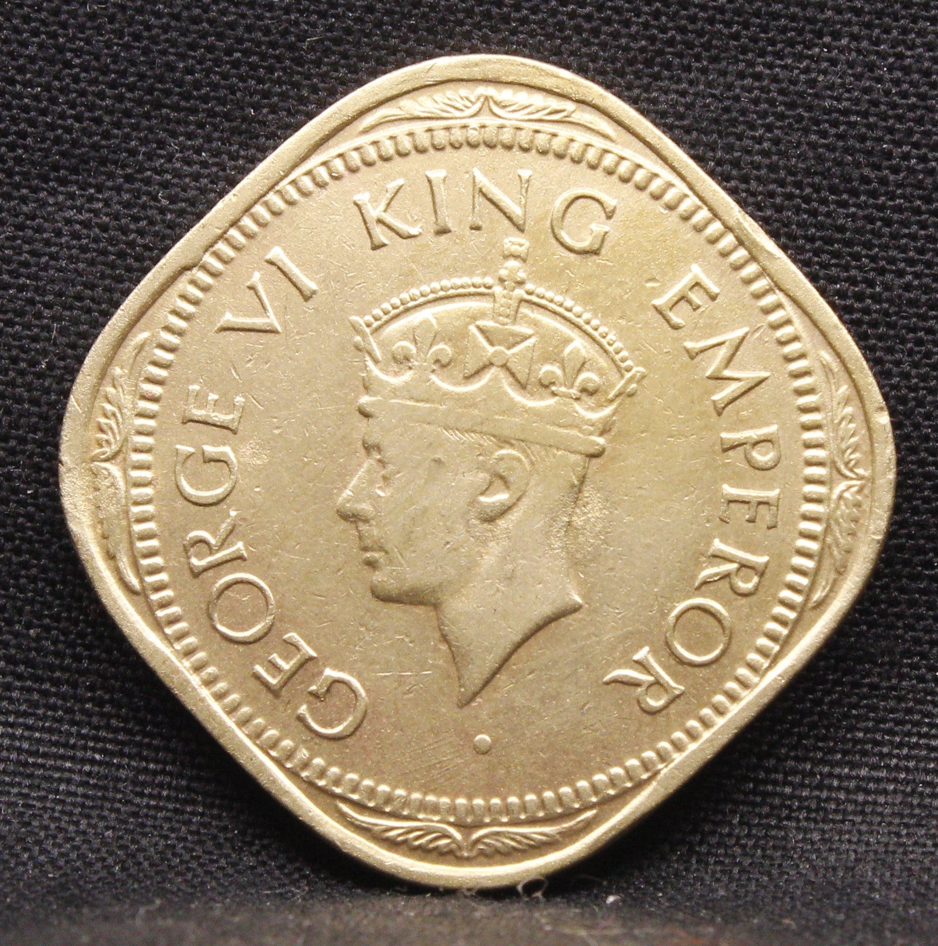 2 Annas 1945 George VI Copper-Nickel coins