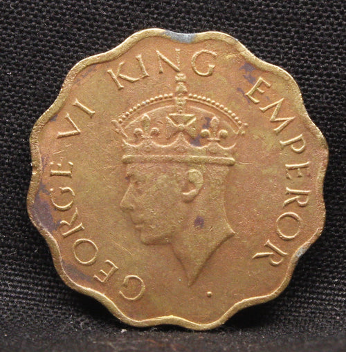 1 Anna 1945 George VI Copper-Nickel coins