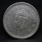 One Rupee 1945 Lahore Mint George VI Silver coins