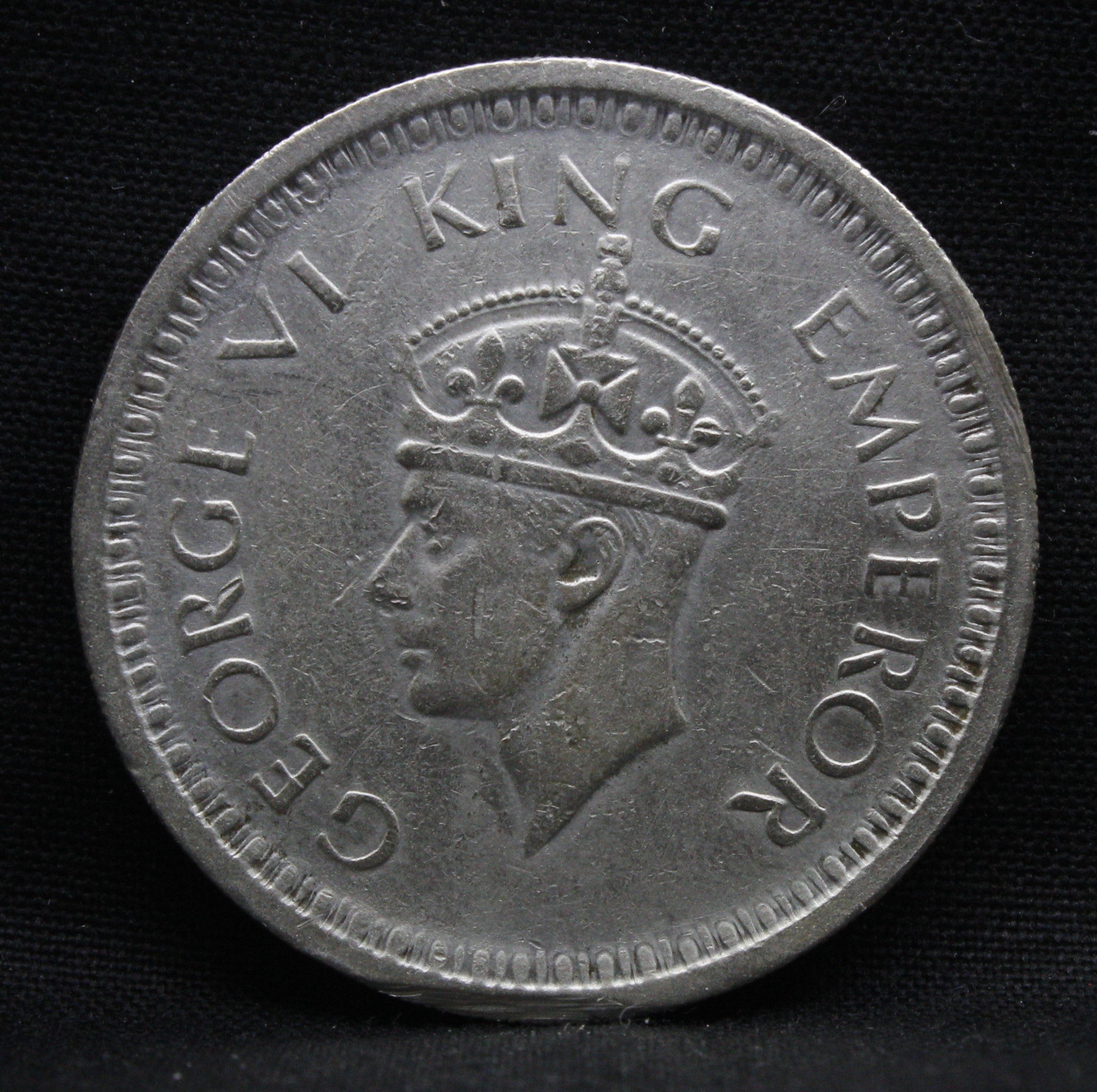 One Rupee 1945 Lahore Mint George VI Silver coins