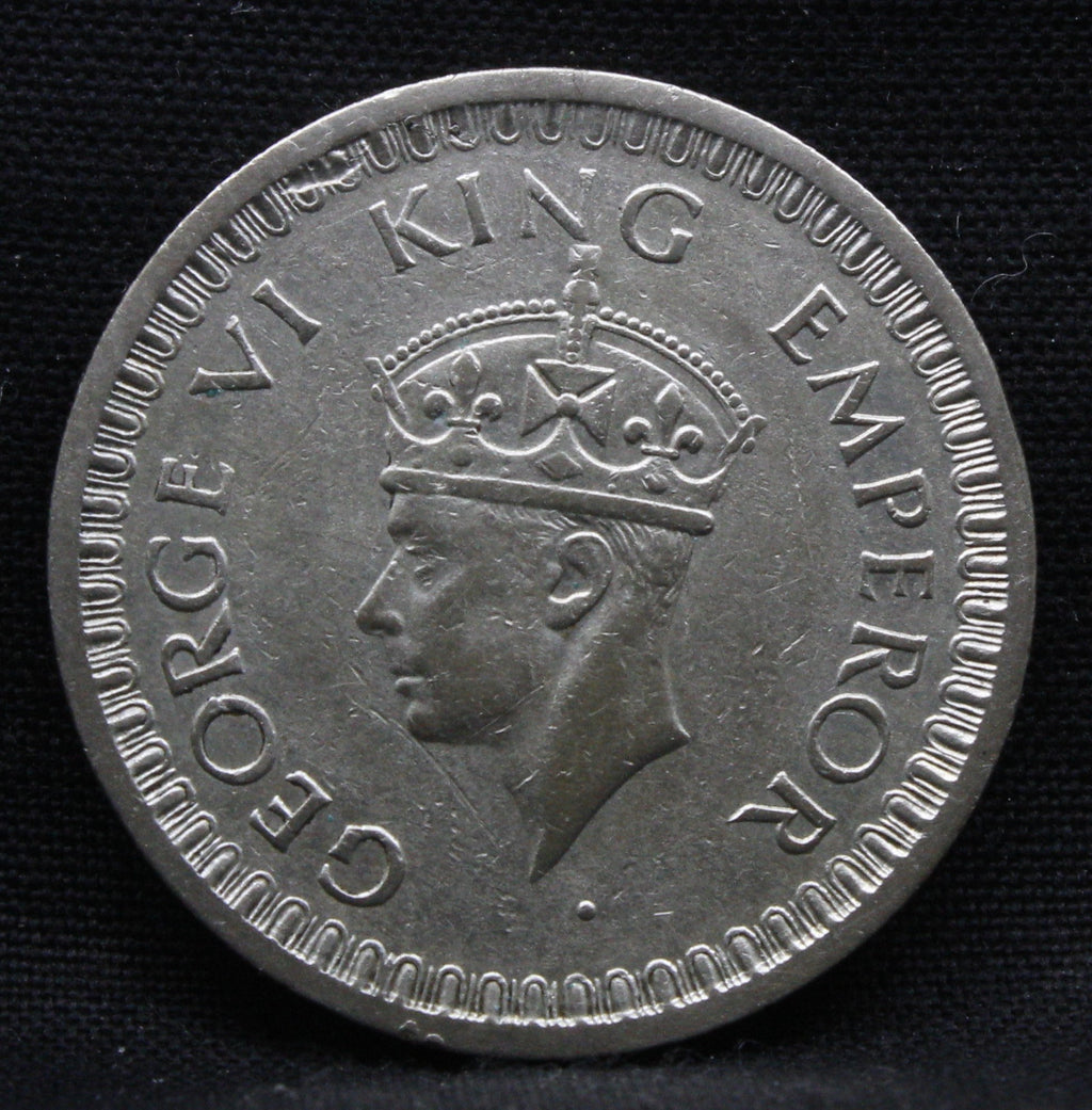 Half Rupee 1945 George VI Silver coins