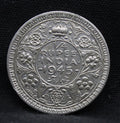 Quarter Rupee 1945 George VI Silver coins