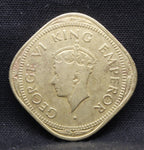 2 Annas 1945 George VI Copper-Nickel coins