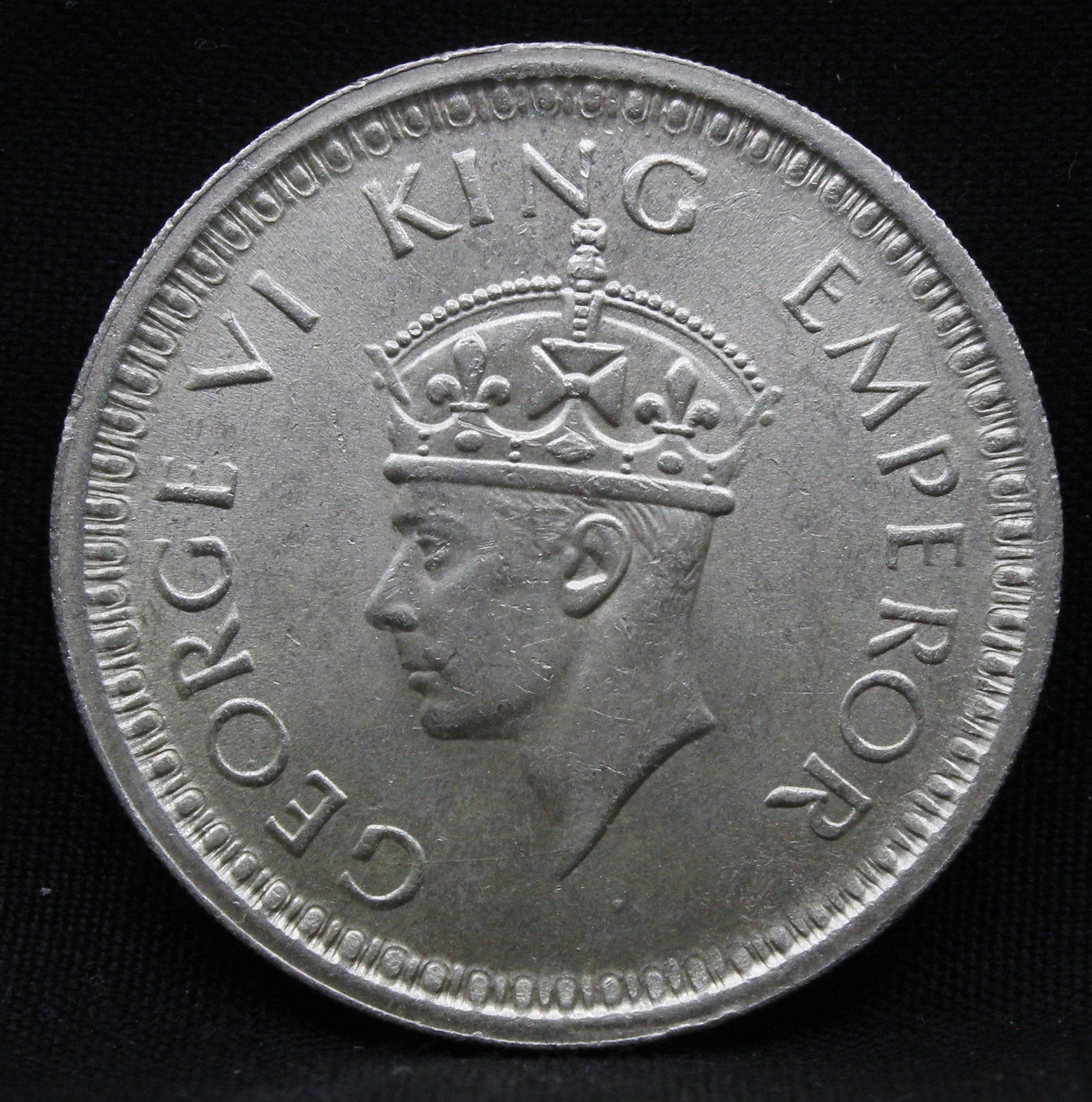 One Rupee 1945 George VI Silver coins