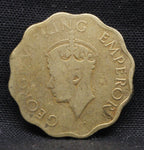1 Anna 1945 George VI Copper-Nickel coins