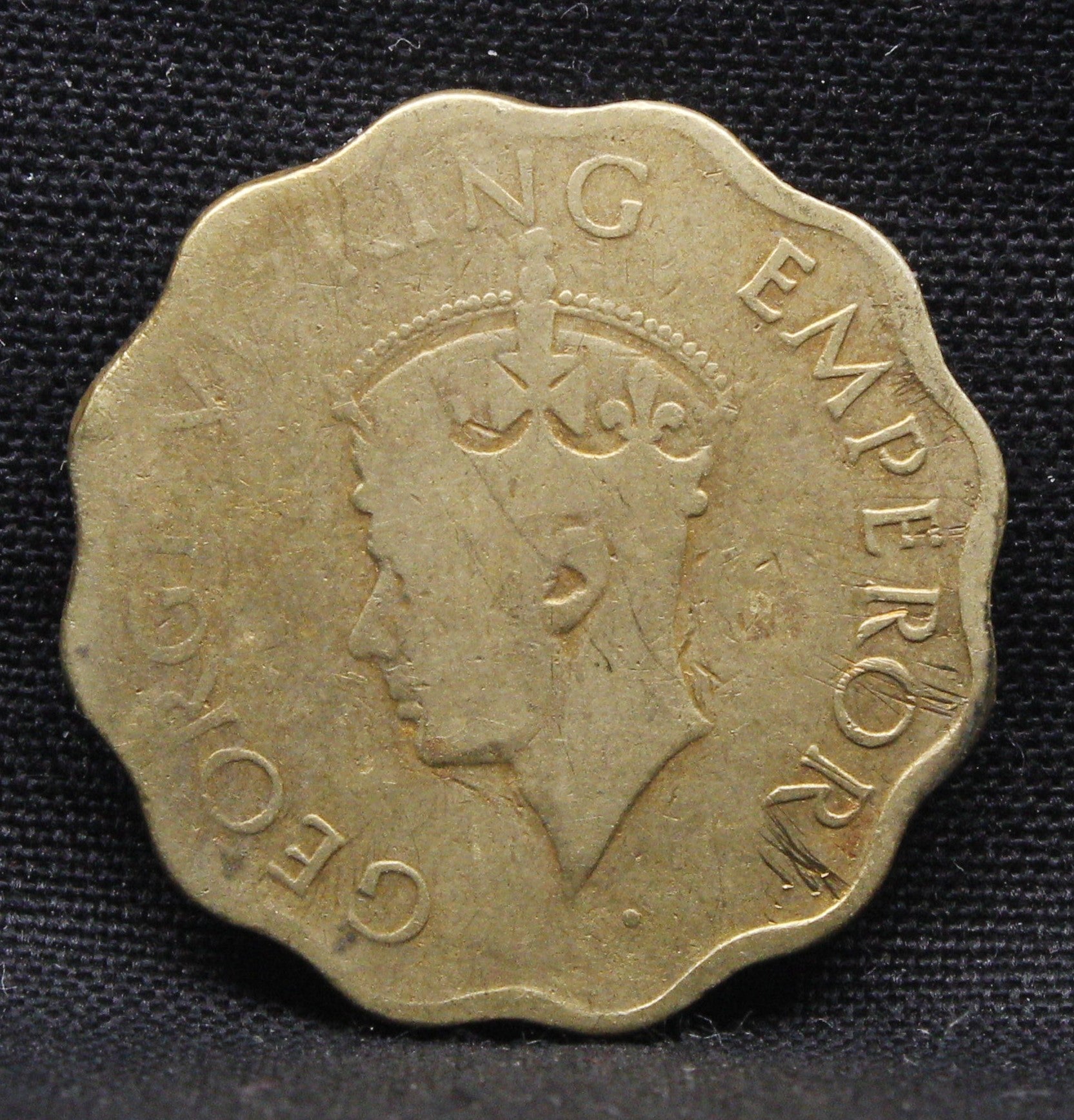 1 Anna 1945 George VI Copper-Nickel coins