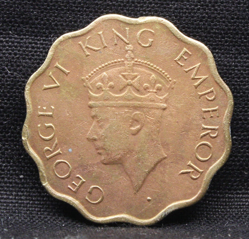 1 Anna 1945 George VI Copper-Nickel coins