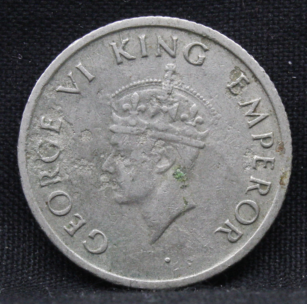 Quarter Rupee 1947 George VI Silver coins